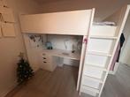 Ikea Hoogslaper en bureau, Kinderen en Baby's, Kinderkamer | Stapelbedden en Hoogslapers, Ophalen, Zo goed als nieuw, Hoogslaper