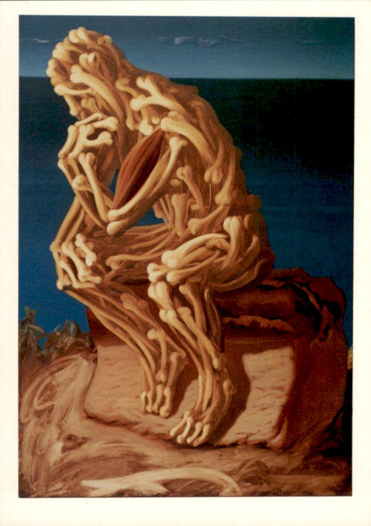 Kunstkaart, de denker, Verzamelen, Verzenden, 1980 tot heden, Ongelopen, Cultuur en Media