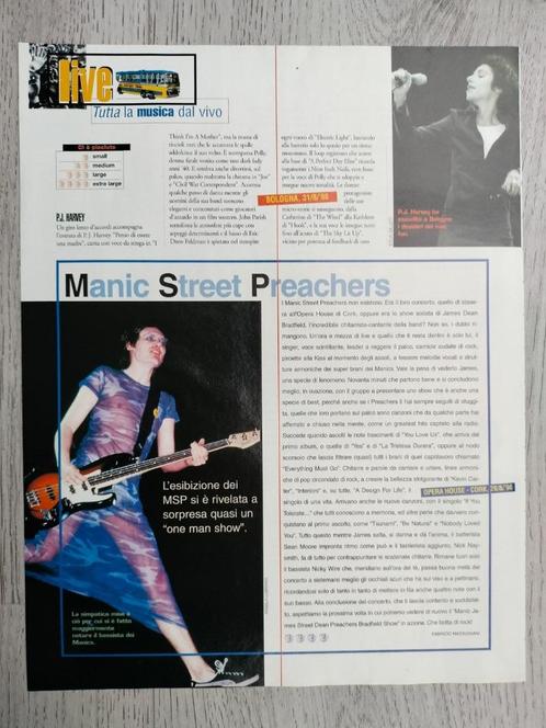 Manic Street Preachers magazine / tijdschrift artikel, Verzamelen, Muziek, Artiesten en Beroemdheden, Nieuw, Boek, Tijdschrift of Artikel