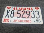 Kentekenplaat Alabama USA truck nummerbord Nummerplaat Appor, Verzamelen, Ophalen of Verzenden, Gebruikt, Auto's
