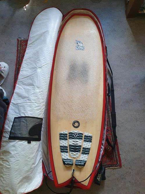 Gong 6.4 Surfboard - Zo Goed Als Nieuw!, Watersport en Boten, Golfsurfen, Zo goed als nieuw, Funboard, Met vinnen, Met draagtas