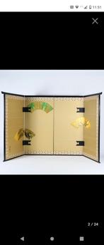 japans kamerscherm , papier hout bladgoud , theeceremonie, Ophalen of Verzenden