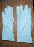 In redelijke staat: paar lichtblauwe handschoenen, maat S, Ophalen of Verzenden, Gedragen, Maat 36 (S), Handschoenen