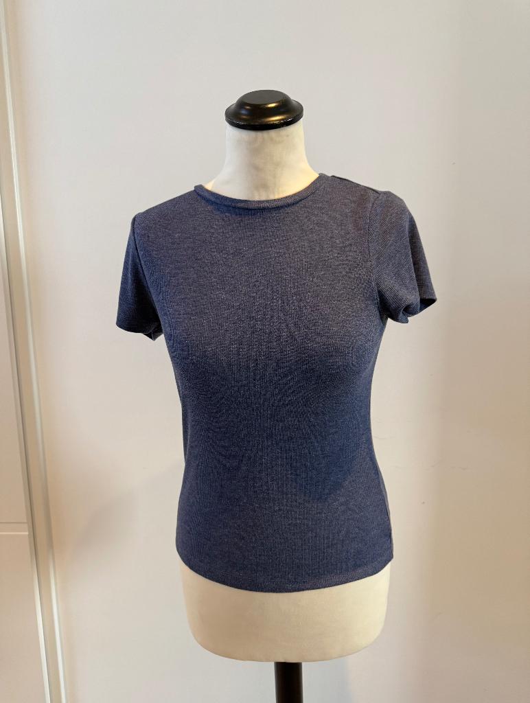 Heel goed blauw stretch Primark top shirt korte mouw S 36, Kleding | Dames, Ophalen of Verzenden, Zo goed als nieuw, Korte mouw