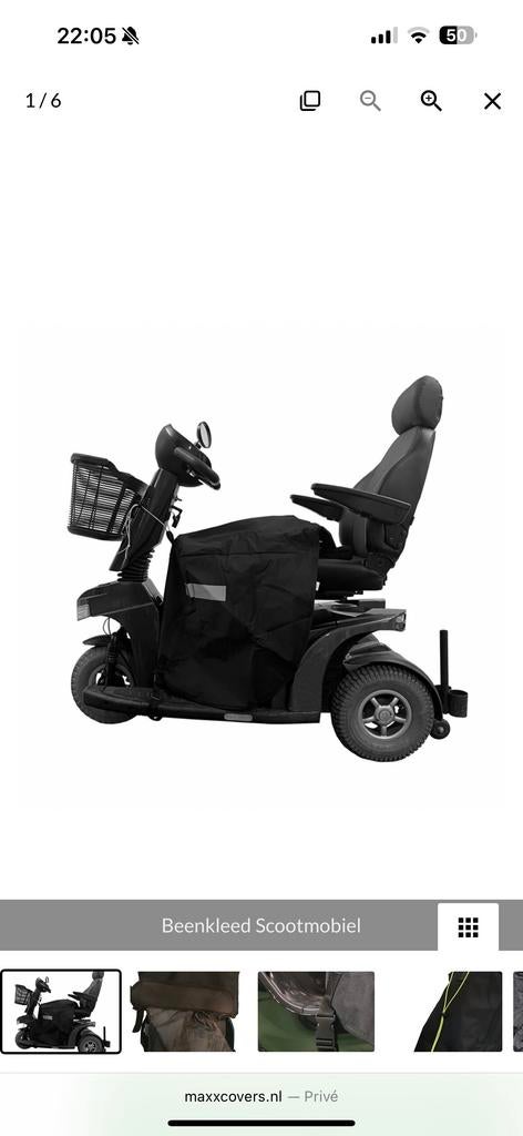 Beenkleed scootmobiel - universele maat, Ophalen of Verzenden, Zo goed als nieuw