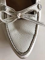 Te koop: leren loafers, Hogl, wit, maat 37, zgan, Ophalen of Verzenden, Zo goed als nieuw, Wit, Instappers