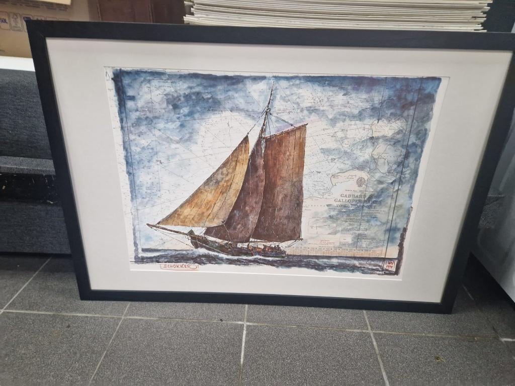 schokker west, 50 tot 75 cm, Ophalen of Verzenden, 75 tot 100 cm, Print