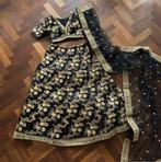 Zwarte Lehenga/Indiase kleding, Kleding | Dames, Overige typen, Zwart, Ophalen of Verzenden, Zo goed als nieuw