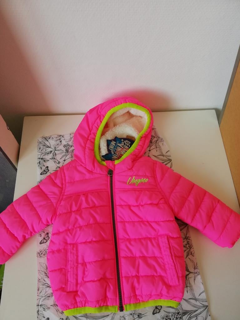 mooie warme jas Vingino Tasmina fel roze maat 68, Kinderen en Baby's, Babykleding | Maat 68, Meisje, Nieuw, Ophalen of Verzenden