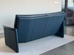 Leolux Antipode Bank - blauw Leer - 182cm breed, Huis en Inrichting, Banken | Bankstellen, Tweepersoons, Ophalen of Verzenden