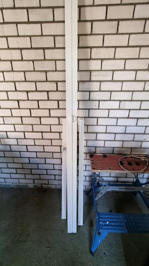 Unilux plissé rolhordeur 239x118cm wit, Ophalen, 100 tot 120 cm, 215 cm of meer