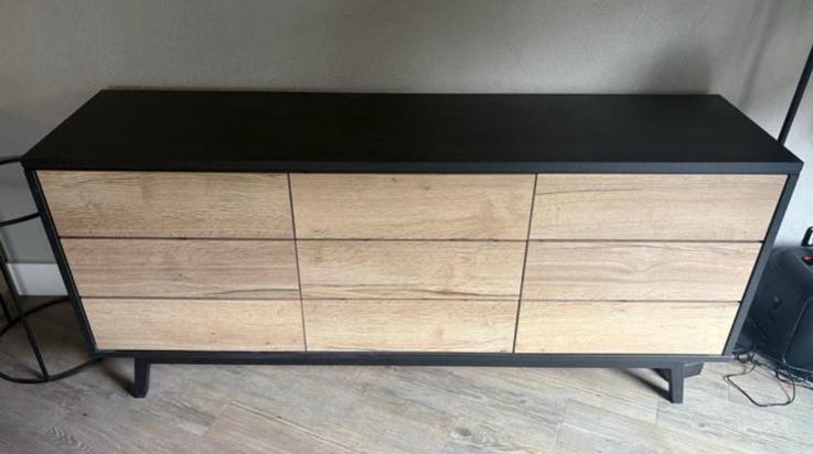 Modern dressoir met lades en deuren, Ophalen, 100 tot 150 cm, Zo goed als nieuw, Met lade(s)