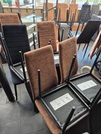 Leen Bakker Rowin stoelen - +/- 80 stuks, Gebruikt, Bruin, Ophalen of Verzenden, Vijf, Zes of meer stoelen