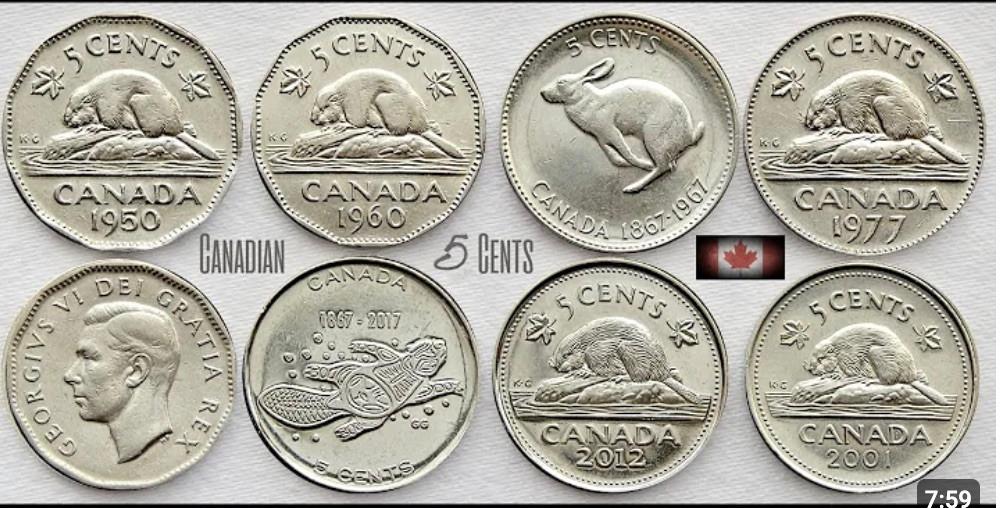 Munten Canada, Verzenden, Noord-Amerika