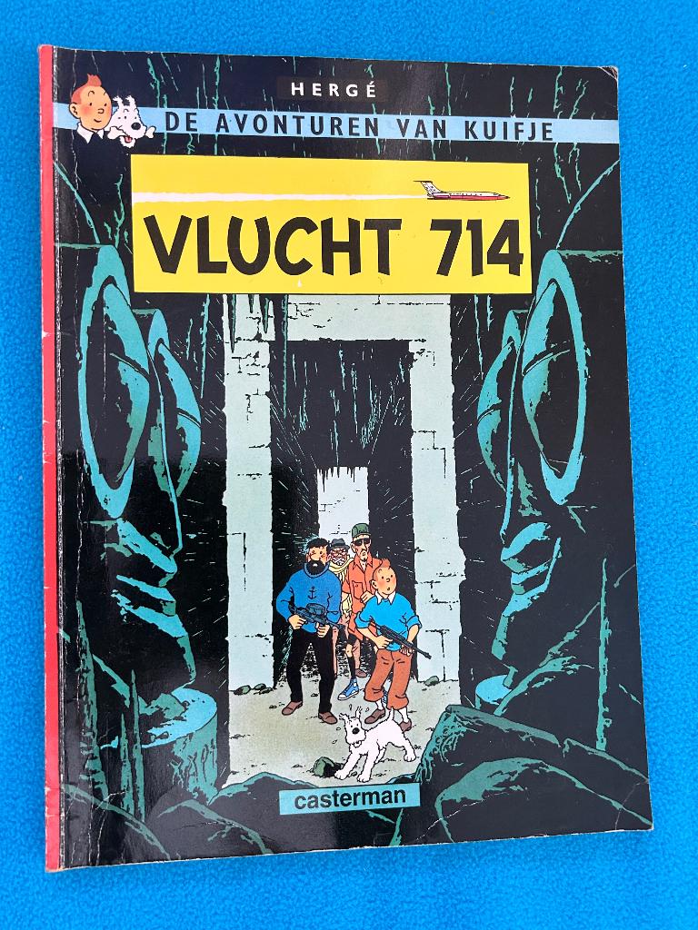 Stripboek Kuifje Vlucht 714, Boeken, Stripboeken, Gelezen, Eén stripboek, Ophalen of Verzenden, Hergé