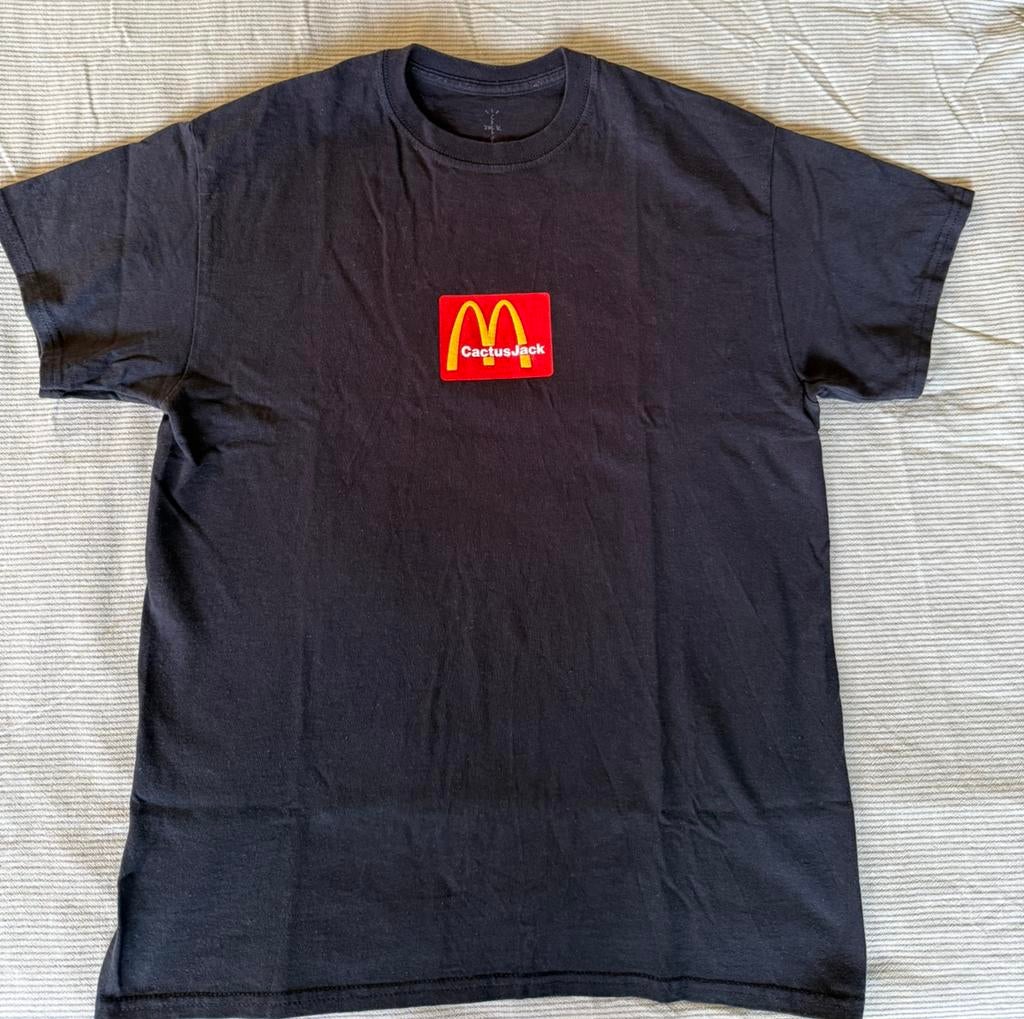 Travis Scott x McDonalds Sesame T-Shirt S, Kleding | Heren, T-shirts, Ophalen of Verzenden, Gedragen, Maat 46 (S) of kleiner, Zwart