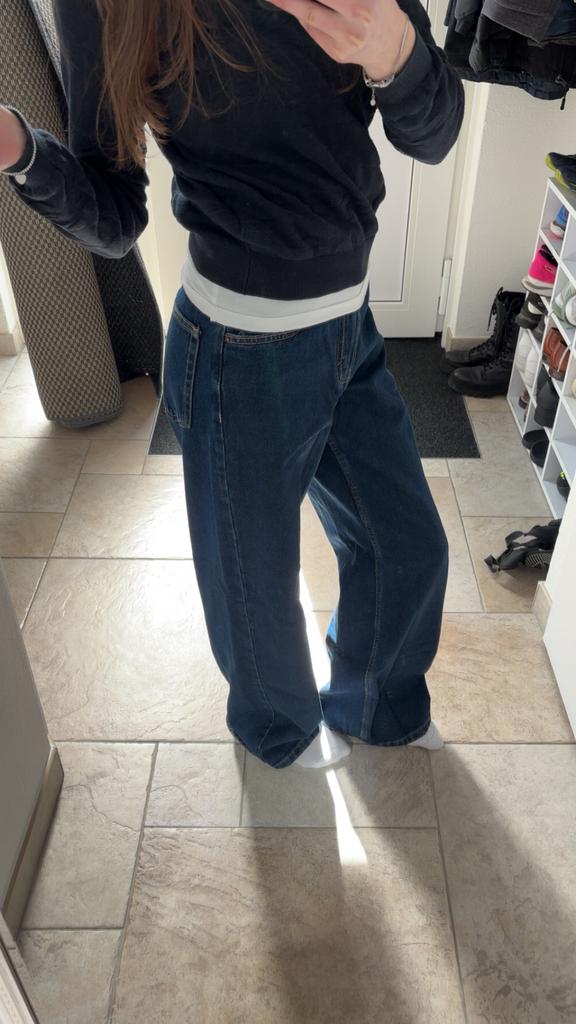 Pull & Bear wide leg jeans 36, Ophalen of Verzenden, Nieuw, Blauw, W28 - W29 (confectie 36)