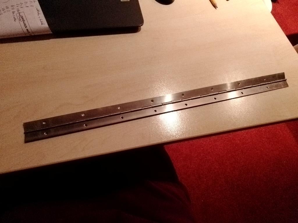 RVS pianoscharnier 50cm x 32cm nieuw, Ophalen of Verzenden, Nieuw, Rvs, Slot