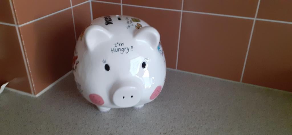 Blond Amsterdam spaarpot varken, Ophalen