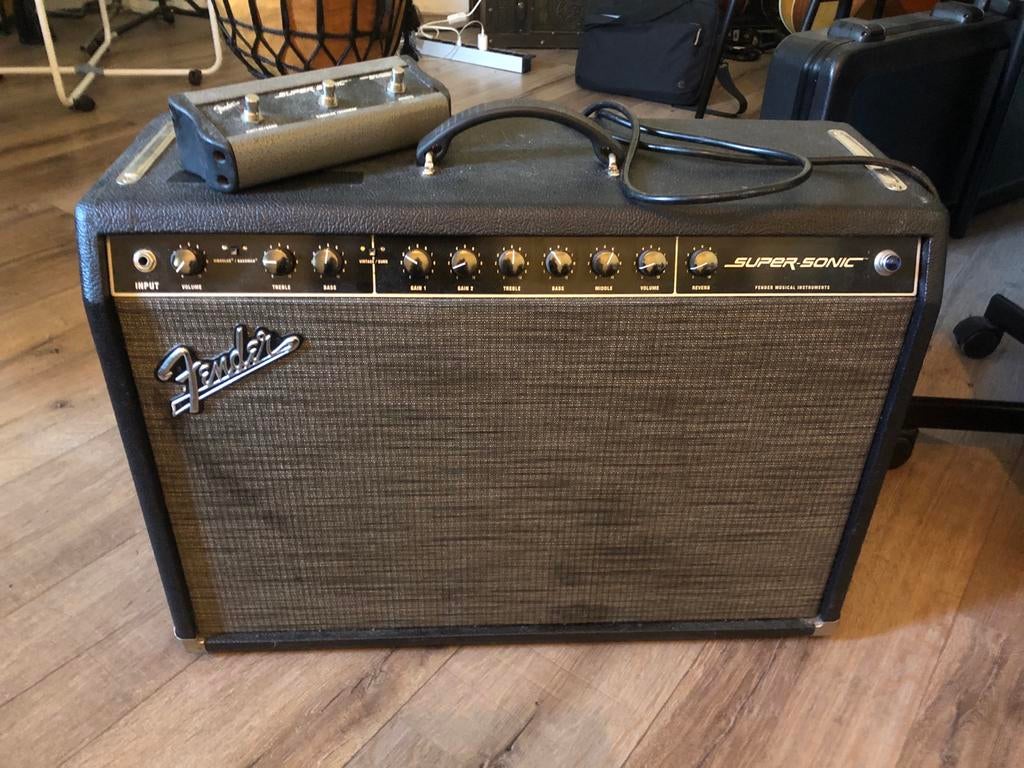 Fender Super-Sonic 60 Gitaarversterker, Ophalen of Verzenden, Gebruikt, Gitaar, 50 tot 100 watt