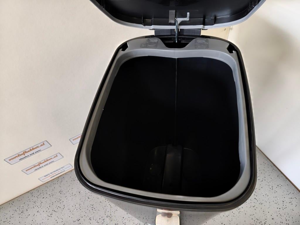 pedaalemmer 45 liter, Ophalen, Kunststof, Met pedaal, 50 tot 75 cm