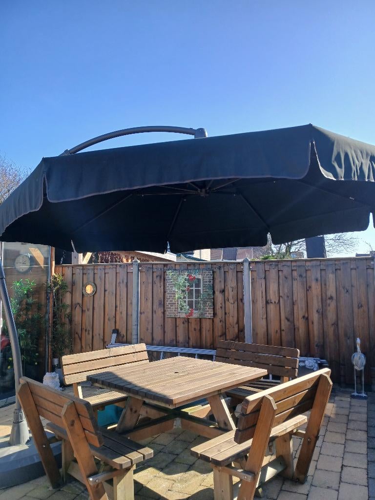 parasol, Ophalen, Gebruikt, 3 tot 4 meter, Zweefparasol