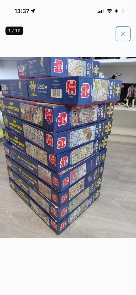 Jan van Haasteren puzzels, Ophalen, 500 t/m 1500 stukjes, Zo goed als nieuw, Legpuzzel