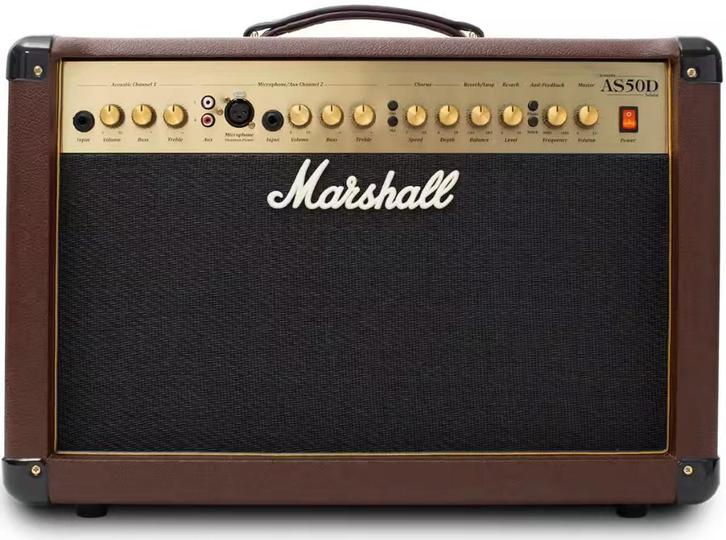 Gitaarversterker akoestisch Marshall AS50D, Muziek en Instrumenten, Versterkers | Bas en Gitaar, Gebruikt, Gitaar, 50 tot 100 watt