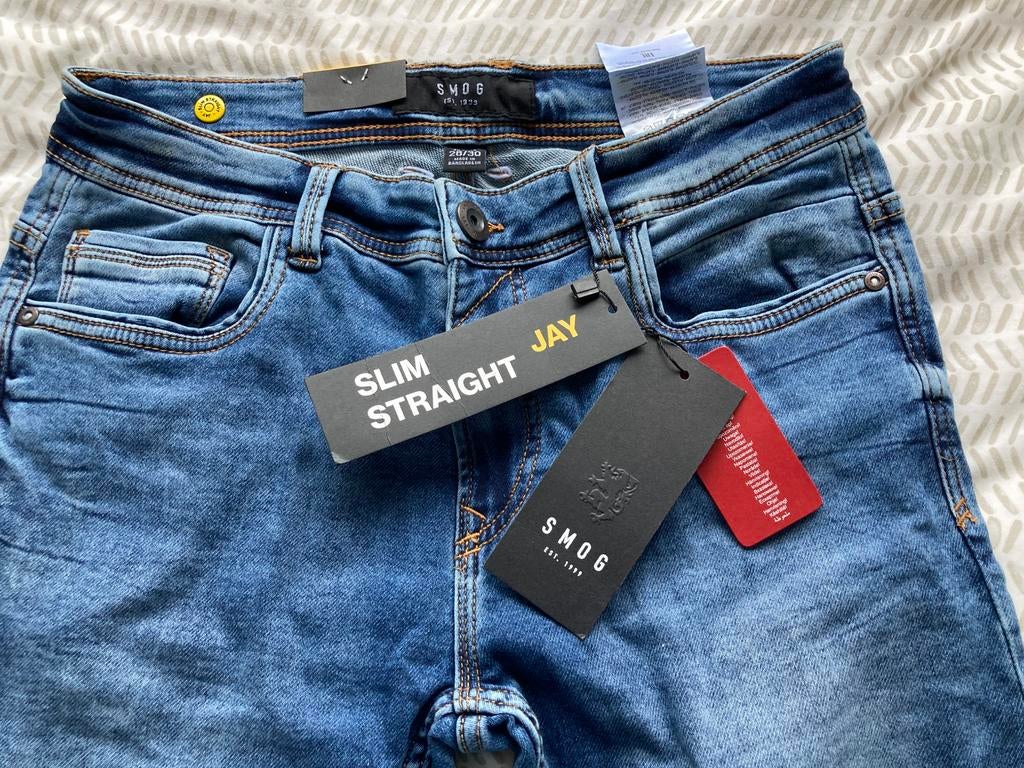 Jeans SMOG, Ophalen of Verzenden, Nieuw, Blauw, W28 - W29 (confectie 36)