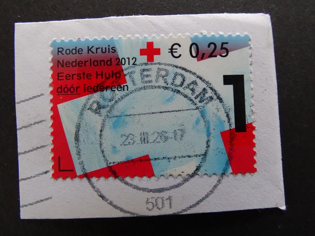 Postzegel NL / Rode Kruis Nederland / 2012, Ophalen of Verzenden, Na 1940, Gestempeld