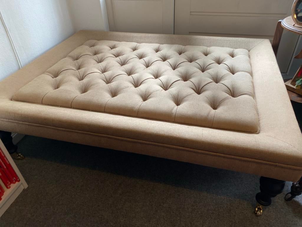 Grote hocker - zo goed als nieuw (95-125 cm), Ophalen, Zo goed als nieuw, Stof, 100 tot 125 cm