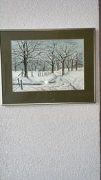 Winterlandschap met lijst, Ophalen