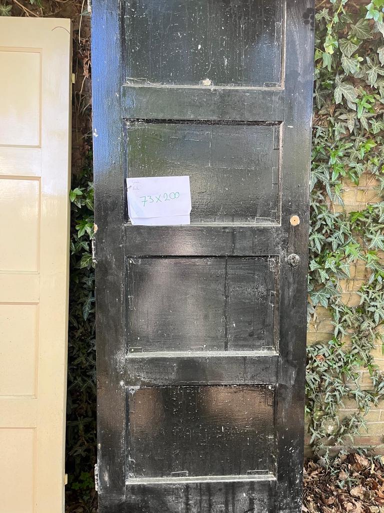 Vier vaks paneeldeur 73 x 200 cm, Ophalen, Gebruikt, Minder dan 80 cm, Binnendeur
