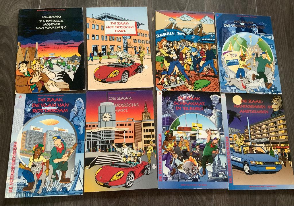 Kleine verzameling Stedenstrips (De zaak), Boeken, Stripboeken, Gelezen, Meerdere stripboeken, Carry Brugman, Ophalen of Verzenden