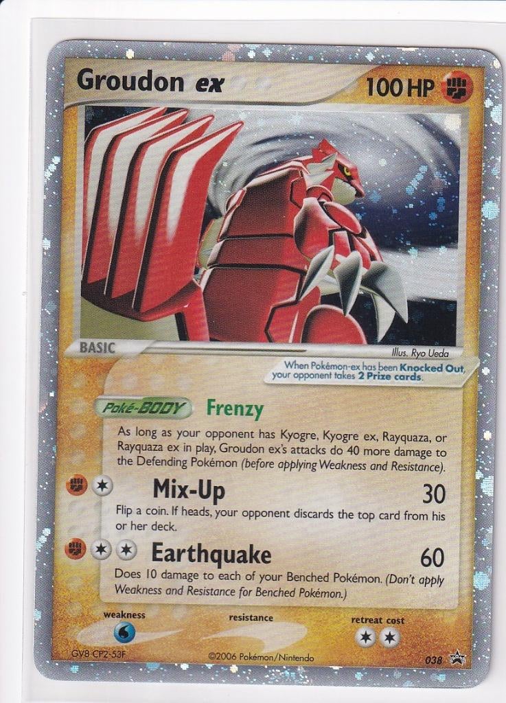 Groudon ex (038) Holo, Verzenden, Zo goed als nieuw, Losse kaart, Foil