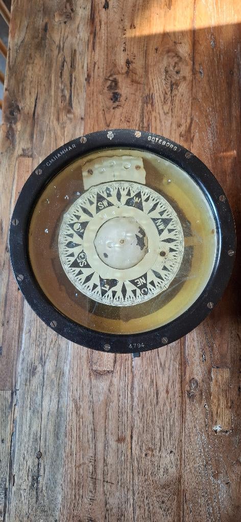 Antiek Scheepskompas, Ophalen, Gebruikt