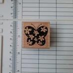Coppernote stempel Vlinder met bloemetjes, Ophalen of Verzenden, Zo goed als nieuw, Houten stempel