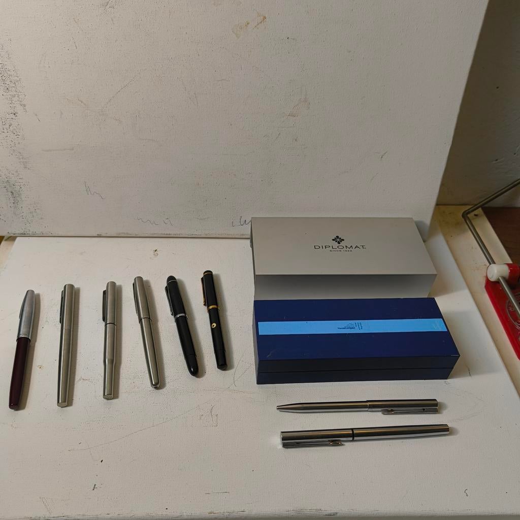 Collectie (vul) pennen fountain pelikan,parker,etc, Ophalen of Verzenden, Vulpen, Parker