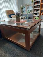 Nog mooie salontafel aquarium met zwenkwielen., Dieren en Toebehoren, Vissen | Aquaria en Toebehoren, Ophalen, Leeg aquarium