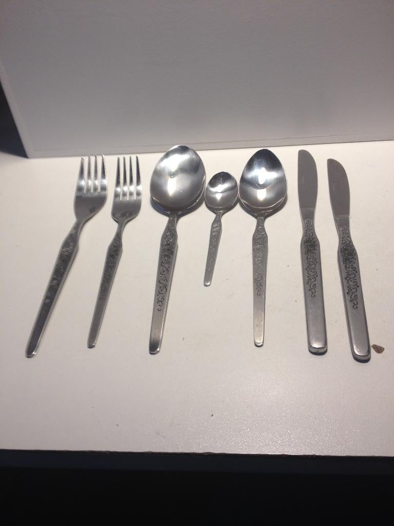 90 delig bestek  merk rostfrei  (nieuw ), Verzenden, Nieuw, Rvs of Chroom, Vaatwasserbestendig