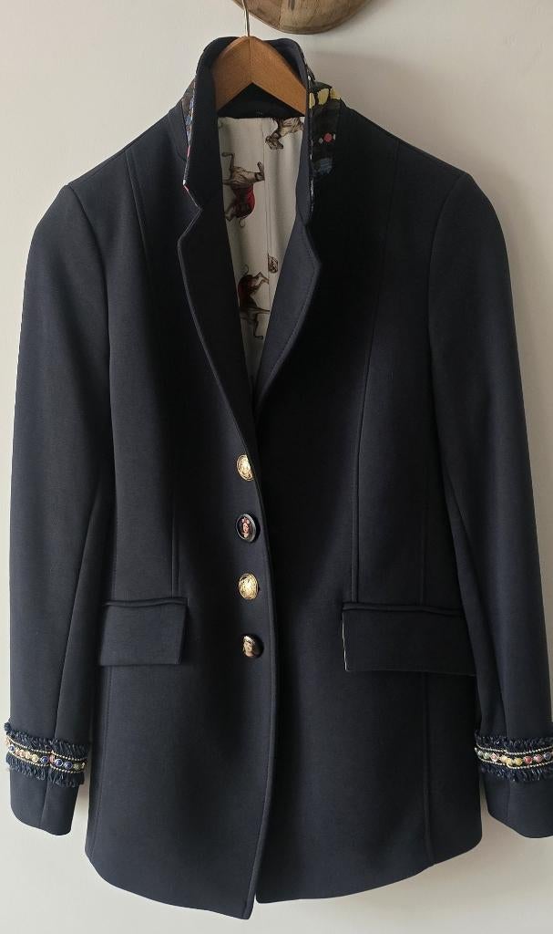 prachtige donkerblauwe blazer van Maiden Lane, Ophalen of Verzenden, Nieuw, Maat 42/44 (L), Blauw