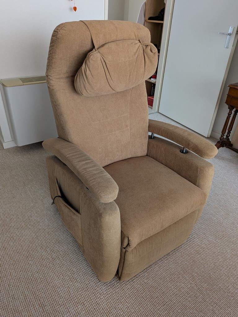 Relax en sta-op-stoel - Inclusief handleiding, Huis en Inrichting, Fauteuils, Ophalen, 75 tot 100 cm, 75 tot 100 cm, Stof