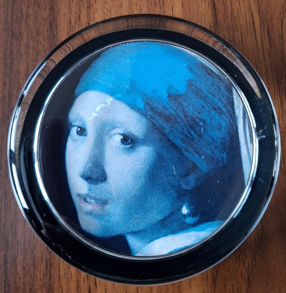 Glazen presse-papier 'Meisje met de parel', Huis en Inrichting, Ophalen of Verzenden, Nieuw