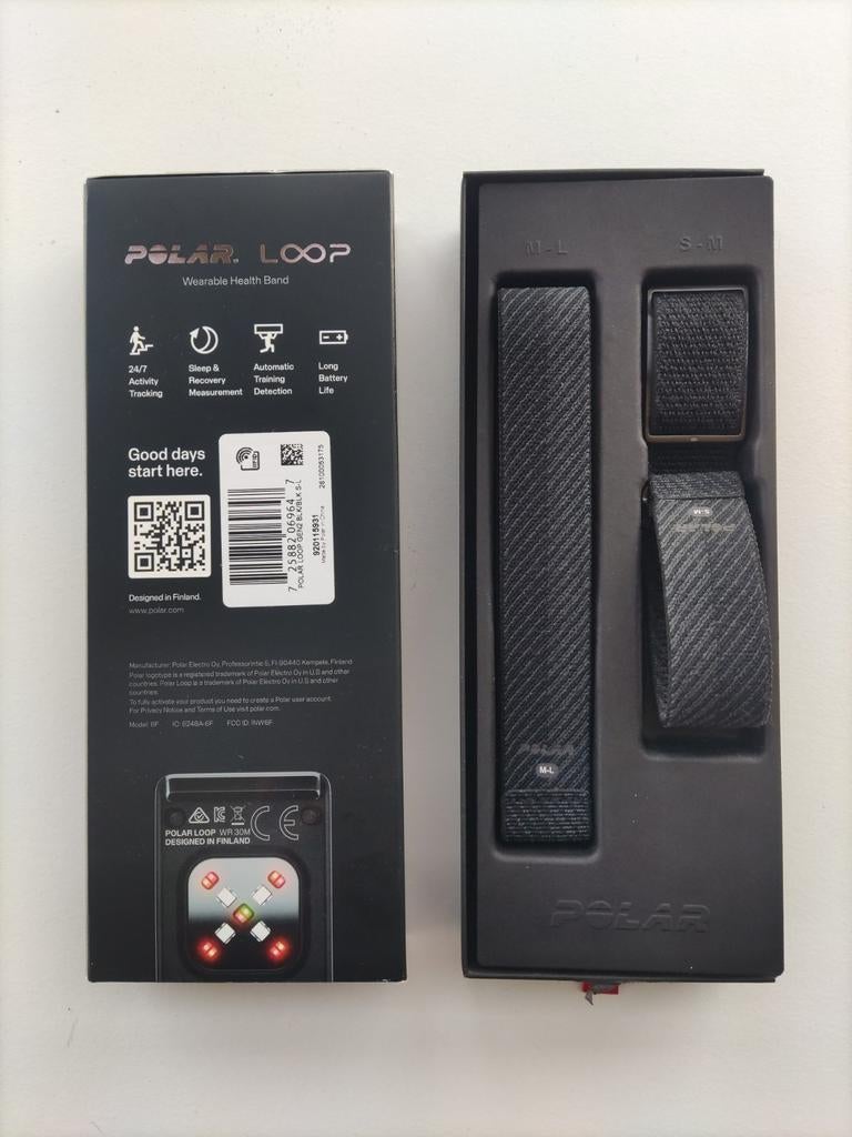 Polar Loop Night Black, Sieraden, Tassen en Uiterlijk, Activity trackers, Zwart, Ophalen of Verzenden, Zo goed als nieuw, Polar