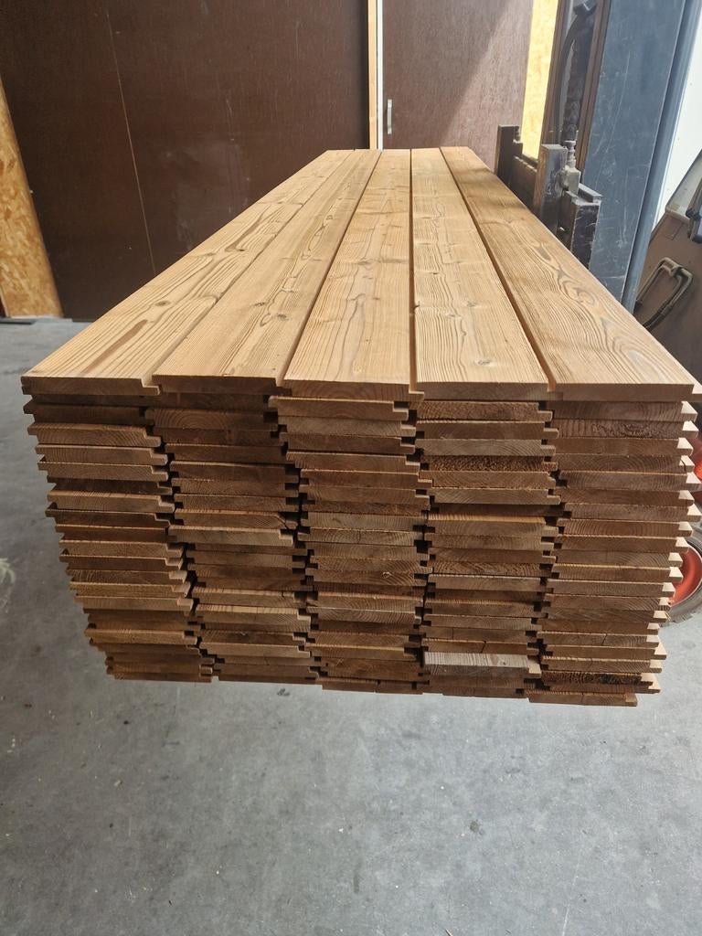 Thermo vuren geborsteld channelsiding, Ophalen of Verzenden