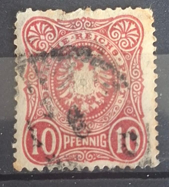 Duitse Rijk Postzegel (B1-P4), Ophalen of Verzenden, Duitse Keizerrijk, Gestempeld