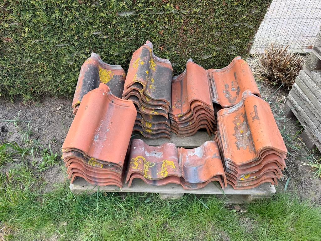 Oud hollandse rode gevelpannen, Ophalen, Gebruikt, Steen of Klei, Minder dan 5 m²