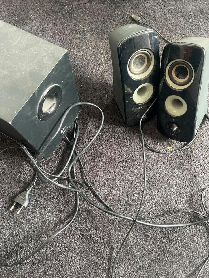 Logitech 2.1 Speaker Set, Computers en Software, Pc speakers, Gebruikt, Audiokanaal 2.1, Ophalen