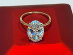 Gouden ring met VS1 diamant van maar liefst 5.08 caraat!!, Nieuw, Ophalen of Verzenden, 17 tot 18, Met edelsteen