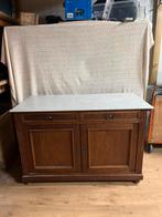 Antiek kastje met marmeren blad, Ophalen, Zo goed als nieuw